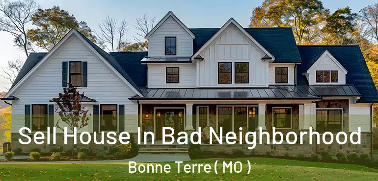  Sell House In Bad Neighborhood Bonne Terre ( MO )