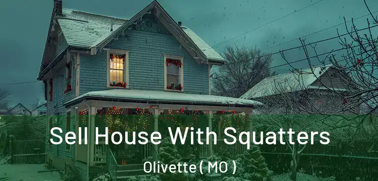  Sell House With Squatters Olivette ( MO )